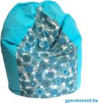  Babzsák csepp XL - türkizkék mandala UTOLSÓ (bzscstkm03)