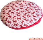  Utolsó darab! -fánk/ hempergő babzsák masni -piros wellsoft (hpbzs06)