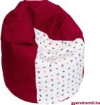  Utolsó darab-Babzsák tini csepp -piros Balaton (bzsbp08)
