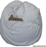  Óriás plüss babzsák -fehér (bzskppp99)