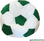  Babzsák foci fehér -zöld (bzsffz06)