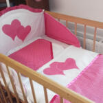  Babaágynemű pink pöttyös szerelem (bagyppsz01)