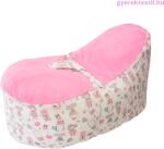  Baba babzsák biztonsági övvel -egérke-rózsaszín wellsoft (bbzsek99)