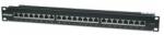 Manhattan Patch panel - CAT6 FTP árnyékolt patch panel, 24 portos, 1U, Fekete (720038) - pixel