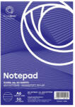 Bluering Jegyzettömb ragasztott, A6, 50lap, Bluering® vonalas (JZTA6VON50) - polusirodaszer