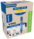 Pilot Táblamarker 2, 3mm, kerek hegyű, utántölthető medium V-Board Master 10+10 Pilot kék (WBMA-L+WBS-L-S10-BG) - polusirodaszer