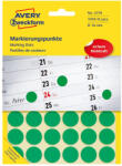 AVERY Etikett címke, o18mm, jelölésre, 24 címke/ív, 44 ív/doboz, Avery zöld (3376) - polusirodaszer