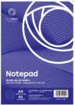 Bluering Jegyzettömb ragasztott, A4, 50lap, Bluering® vonalas (JZTA4VONAL50) - polusirodaszer