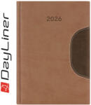Dayliner Határidőnapló Memphis B5 heti, fehér lapokkal barna-csokoládé Dayliner 2026 (DL6AG-MEFB5HE-BC) - polusirodaszer