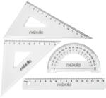Nebulo Vonalzókészlet, 30 cm egyenes vonalzó, szögmérő, 45° 13 cm és 60° 18 cm háromszög vonalzó, 4 db/bliszter Educa (VK-4-15)