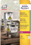 Avery Etikett címke, 99, 1 x42, 3mm, időjárásálló poliészter, 12 címke/ív, 20 ív/doboz, Avery fehér (L4776-20) - polusirodaszer