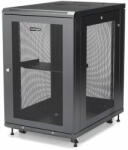 StarTech - 4 oszlopos 18U szerver rack szekrény, zárható 19" - RK1833BKM (RK1833BKM)