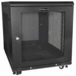 StarTech - 4 oszlopos 12U szerver rack szekrény, zárható 19" - RK1233BKM (TÚLMÉRETES ÁRU) (RK1233BKM)