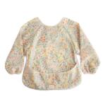 Mushie Long Sleeve Bib előke Pastel Blooms 6-24m