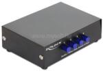 DELOCK 4 portos manuális, kétirányú audio / video kapcsoló (DL87637) (DL87637)