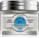 L'Occitane Shea Butter Light Comforting Cream könnyű arckrém bambuszvajjal 50 ml
