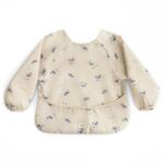 Mushie Long Sleeve Bib előke Whales 6-24m