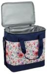 Welora Hőszigetelt táska, 15L kapacitás, 28x18x30cm, Virágmintás, Kék (JM1223959)