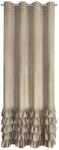 Eurofirany Függöny CARLI 140 x 250 cm Eurofirany gyűrűk sötétbézs (454019)