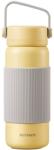 Buydeem Termosz teafőzővel 400 ml, Mellow Yellow, ergonomikus kialakítás, rozsdamentes acél (CD1011-MY)