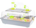 INTER-ZOO Pet Products Cușcă pentru rozătoare ALEX cu tunel 58 x 38 x 25 cm GRI DESCHIS