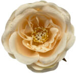  Élethű selyemvirág tearózsafej barack 5cm