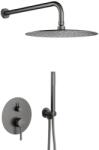 Armatura Moza Gun Metal Grey set de duș ascuns cu duș de ploaie grafit 5039-501-61 (503950161)