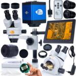 Rosfix Mercury Pro MSMP-T-PS1 mikroszkóp szett + Draco Blue PRO KMDBP-HDMI-VGA kamera + 196 mm-es kijelzőtartó + 8" -os kijelző