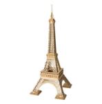 ROBOTIME ROKR 3D puzzle - Eiffel torony lézervágott modell fából 122db-os TG501 (5271)