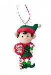 Yala Design Karácsonyi kobold karácsonyfadísz Santa táblával (141836)