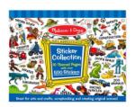 Melissa & Doug Kreatív játék, Matricagyűjtő füzet 500 matricával, dinó, járművek, univerzum (4246)