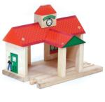 Viga Toys vasútállomás fa vonatkészlethez kapcsolható (4672)