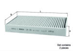 MAHLE Filtru habitaclu cu carbon activ MAHLE LAK1156 S