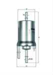 MAHLE Filtru combustibil MAHLE KL156 1