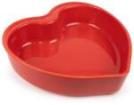 PZWL Peugeot, Appolia kerámiatál 26 cm, szívalakú piros (PG-61586) (PG-61586)