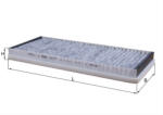 MAHLE Filtru habitaclu cu carbon activ MAHLE LAK77