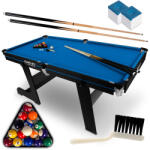 Neo-Sport Biliárdasztal, Neo-Sport NS-808, kék, 183 x 92 x 81 cm, összecsukható, 16 db golyó, 2 dákó 92 cm, 1 háromszög, 2 kréta (TE180800)