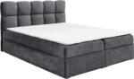 TEMPO KONDELA Boxspring ágy, 160x200, sötétszürke, NEGRY