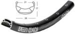 Exal BE21 MTB felni, 29 col (622x26/21 mm), 32H, tárcsafékes, fekete, 520g