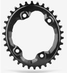Absolute Black MTB OVAL SLX, XT első lánckerék 34T, 4x96 mm (aszimmetrikus), 1x9-11s, narrow-wide, alumínium, fekete