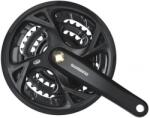 Shimano Acera FC-M371 négyszögtengelyes trekking hajtómű, 26-36-48T, 170 mm, 9s, alumínium, lánckerékvédős, fekete