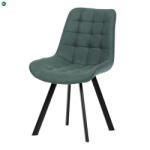  Zöld Vintage Szövet Étkezőszék. HC-V3066 GRN3 - fenyobutor24