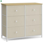 Artium Bézs Fém Komód 80×30×71 cm. AUK-E1033 WT