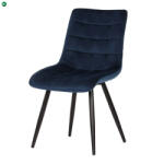 Artium Kék Bársony Étkezőszék. CT-384 BLUE4
