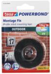 tesa Ragasztószalag, kétoldalas, kültéri, 19 mm x 1, 5 m, TESA "Powerbond (55750-00003-02) - mystock