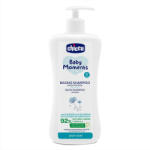 Chicco Baby Moments babafürdető és sampon 92% természetes összetevőkkel, pumpás, 750ml