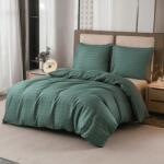  Mikroflanel ágynemű ZEFELLE sötétzöld Ágyneműhuzat mérete: 70 x 80 cm | 140 x 200 cm