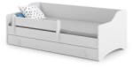  ERYK gyerekágy fiókkal és leesésgátlóval 160x80 fehér fogantyú
