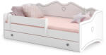  EMMA gyerekágy fiókkal és korláttal 140x70 szürke