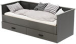  HELIOS kihúzható ágy kárpitozott grafit panelekkel 200x80/200x160